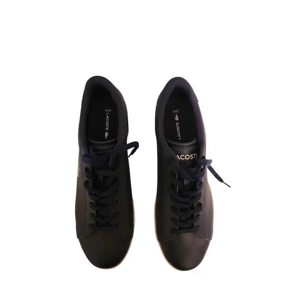 Lacoste Men's Carnaby Set Leather Sneakers Navy Blue 11.5